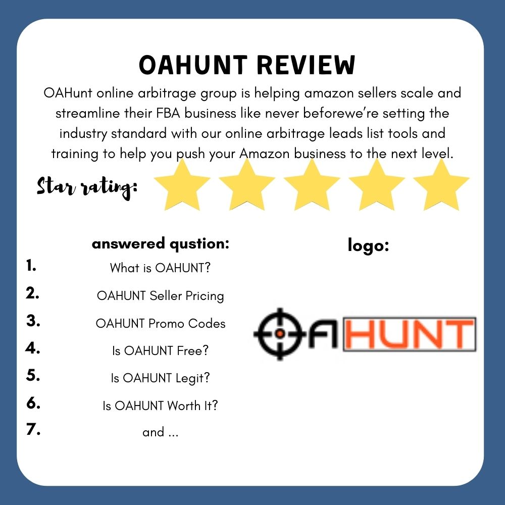 OAHunt online arbitrage group is helping amazon sellers scale and streamline their FBA business like never before.